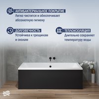 Ванна Lauter Oasis 190х90 21203090 (с ножками и лицевым черным экраном)