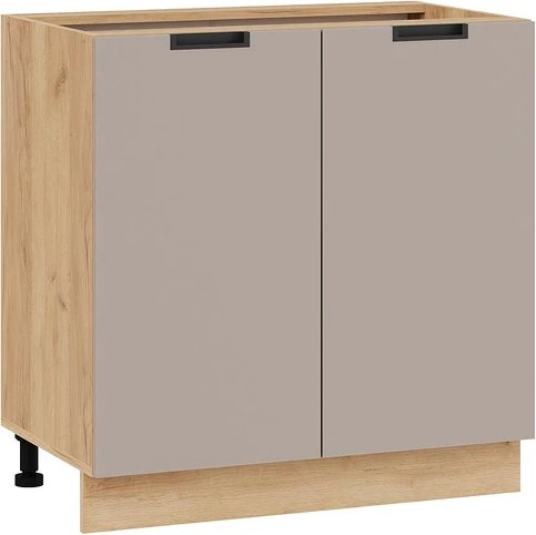 

Шкаф напольный Трия Гренада с двумя дверями 1Н8 (дуб крафт золотой/холст латте)