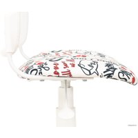 Компьютерное кресло Бюрократ CH-W296NX (белый TW-15/мультиколор красные губы)