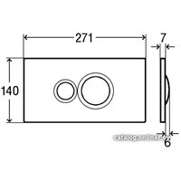 Панель смыва Viega Visign for Style 10 8315.1 (матовый хром) [596 347]