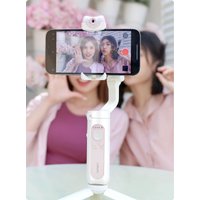 Стабилизатор Hohem iSteady V2s (с телескопическим удлинителем и пультом, белый/розовый)