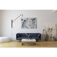 Стол-трансформер Levmar Cross GL (белый глянец/опоры нержавеющая сталь)