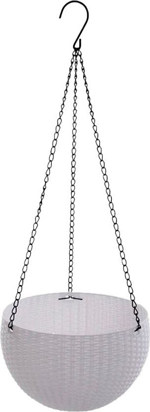 Кашпо Botanica Rattan (26x16см, белый)