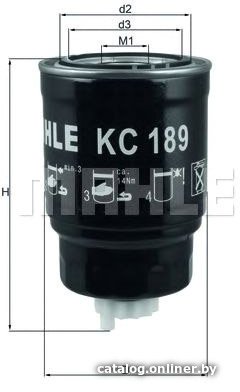 Топливный фильтр Mahle Knecht KC189