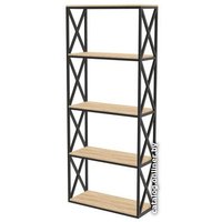 Стеллаж TMB Loft Саймон ЛДСП 120x40x160 (дуб небраска натуральный)