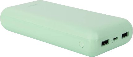 

Внешний аккумулятор Perfeo Color Vibe 20000mAh (мятный)