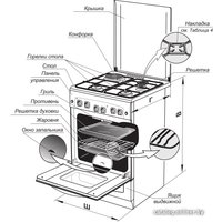 Кухонная плита GEFEST 6111-02 0001