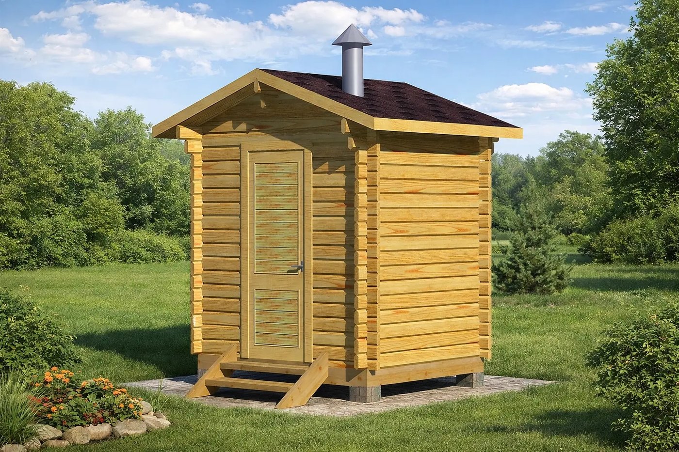 

Русская баня Woods Мини 2 метра