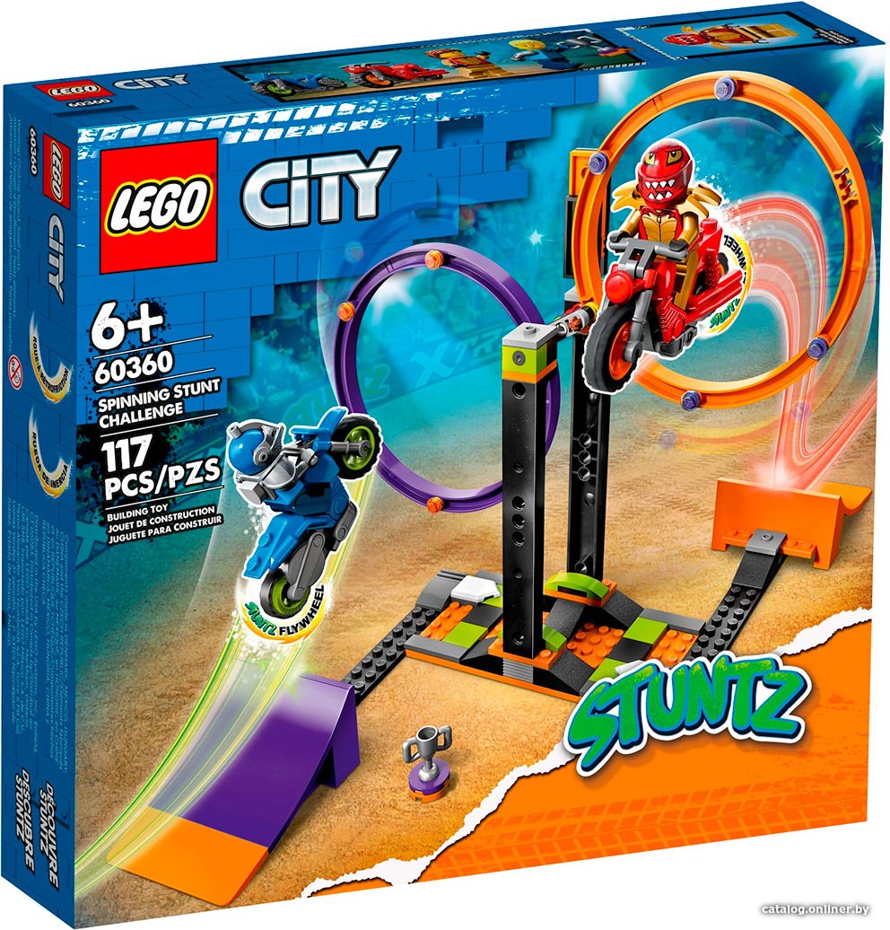 Конструктор LEGO City 60360 Испытание каскадеров с вращением