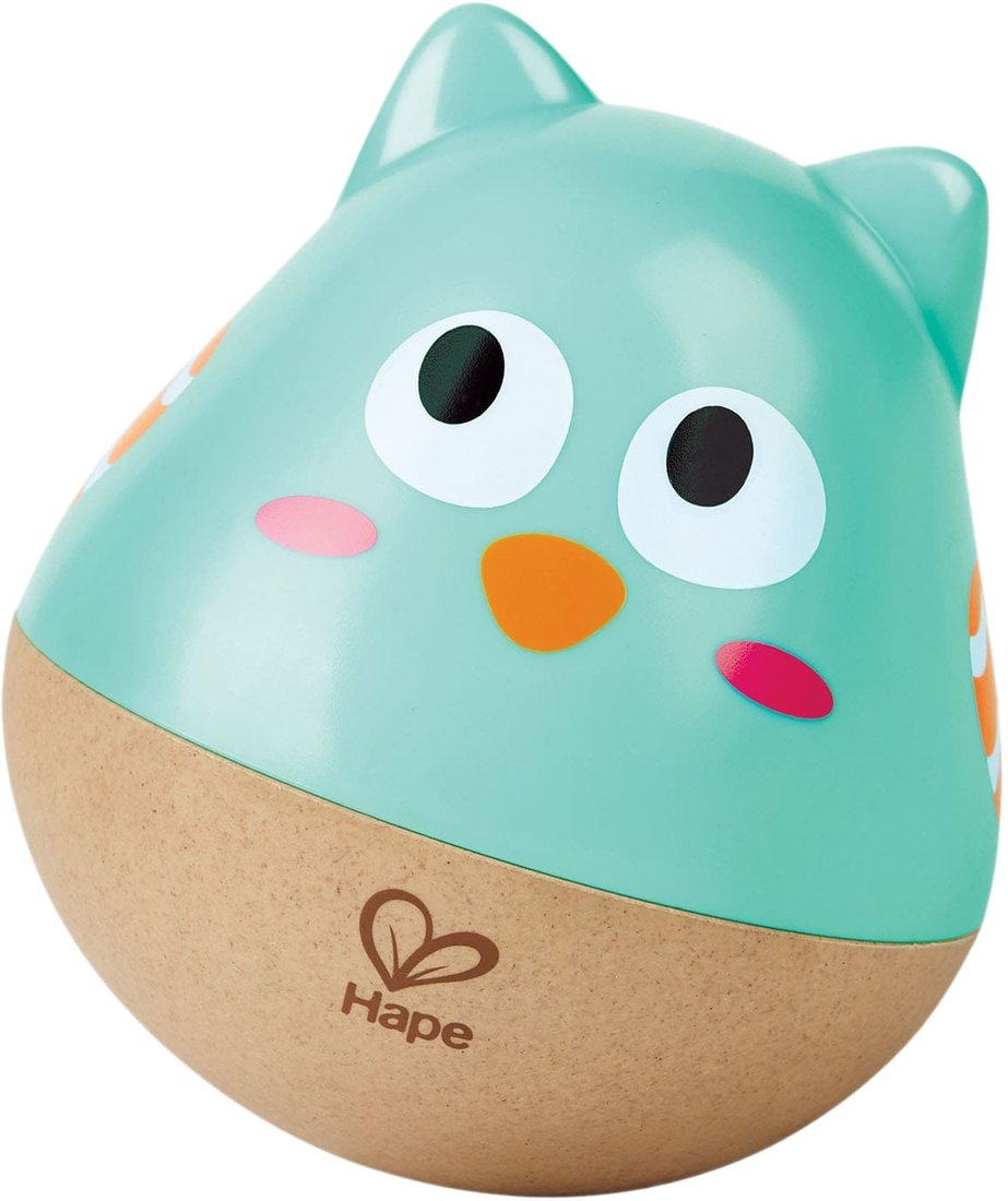 

Развивающая игрушка Hape Неваляшка. Совенок E0111_HP (голубой)