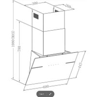 Кухонная вытяжка Meferi AIRBOX60WH Ultra