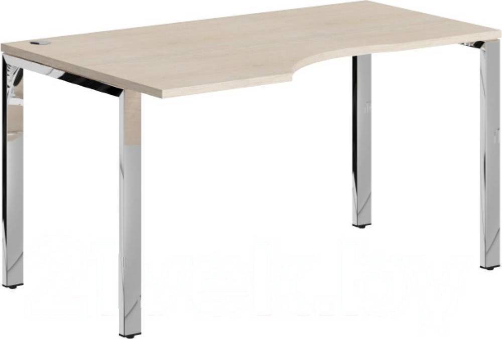 

Стол Skyland Xten-Gloss XGCET 149(L).1 (бук тиара/нержавеющая сталь)
