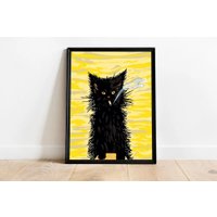 Картина по номерам PaintLine Кот с сигаретой PL-00271