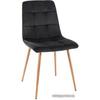 Стул Signal Mila D Velvet (bluvel 19 черный/дуб)