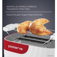 Тостер Polaris PET 0720 (белый/красный)