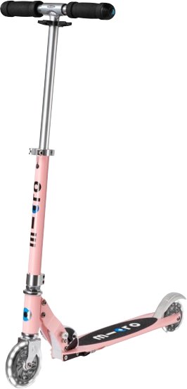 

Двухколесный детский самокат Micro Sprite LED (пудровый)