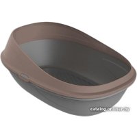 Туалет-лоток Kiri-Kiri с бортиком (темно-серый/мокко) в Гомеле