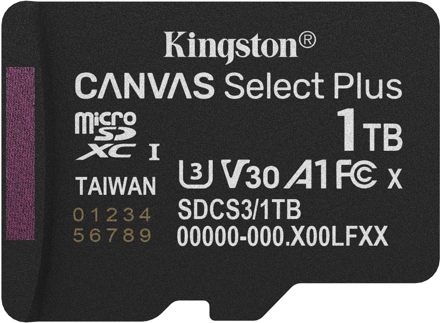 

Карта памяти Kingston Canvas Select Plus microSDXC 1TB SDCS3/1TBSP