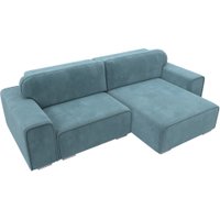 Угловой диван Лига диванов Лига-029 правый 121925 (велюр бирюзовый)