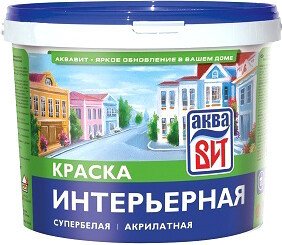 

Краска Вит Аква ВАК-14 интерьерная 6 кг (супербелый)