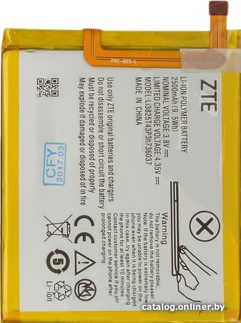 Аккумулятор для телефона Копия ZTE Li3825T43P3h736037