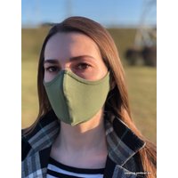 Многоразовая медицинская маска A12Mask Двухслойная многоразовая маска v2.0 (хаки/зеленый, M, 5 шт)