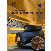 Валик под ноги Banya Line Валик под ноги для парения в бане (гречиха, черный)
