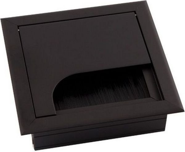

Пропуск кабельный GTV с ресничкой 80x80 черный
