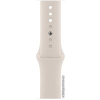 Умные часы Apple Watch Series 7 LTE 45 мм (сталь серебристый/звездный свет)