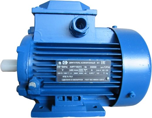 

Электрический двигатель Полесьеэлектромаш АИР71B2 (исполнение - IM3081, крепление - без р.к.в.)