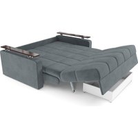 Диван Мебель-АРС Аккордеон Бакли НПБ 140x200 (велюр серо-синий HB-178/26)