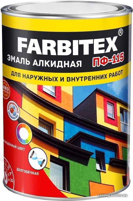 

Эмаль Farbitex ПФ-115 5 кг (голубой)