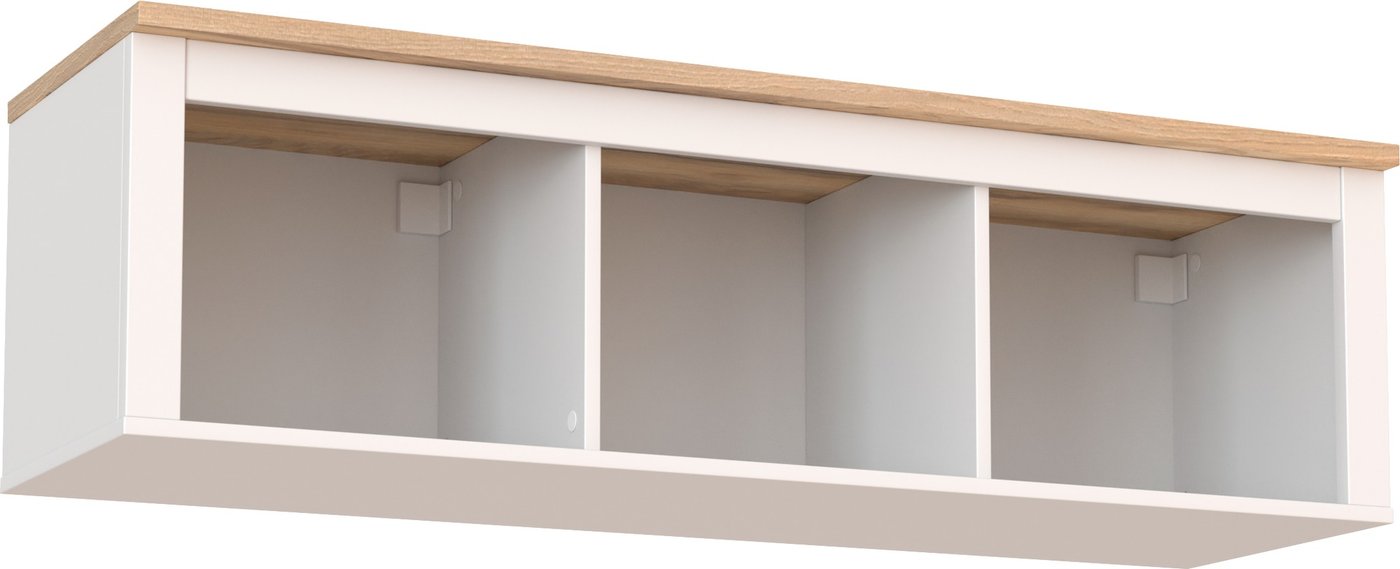 

Полка Mio Tesoro Сага навесная 3 секции (белый/ясень)