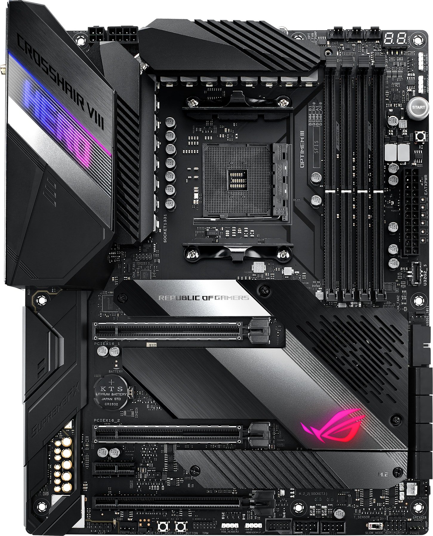 

Материнская плата ASUS ROG Crosshair VIII Hero (WI-FI)