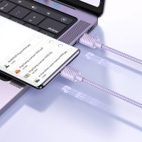 Кабель McDodo CA-3672 USB Type-C - USB Type-C (1.2 м, фиолетовый)