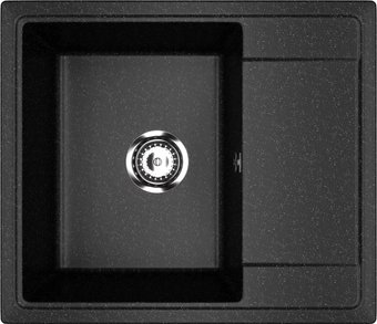 Кухонная мойка Practik PR-M 575-004 (черный оникс)