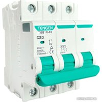 Выключатель автоматический Tengen TGB1N-63 3P 20A C 6kA 3M TGB1N-63-3-20C
