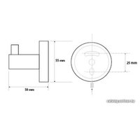 Крючок для ванны Bemeta Dark 104106020
