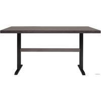 Кухонный стол Buro7 Двутавр 150 (классика, дуб мореный/черный)