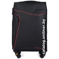 Чемодан-спиннер Solier STL1651 65 см (M, черный/красный)