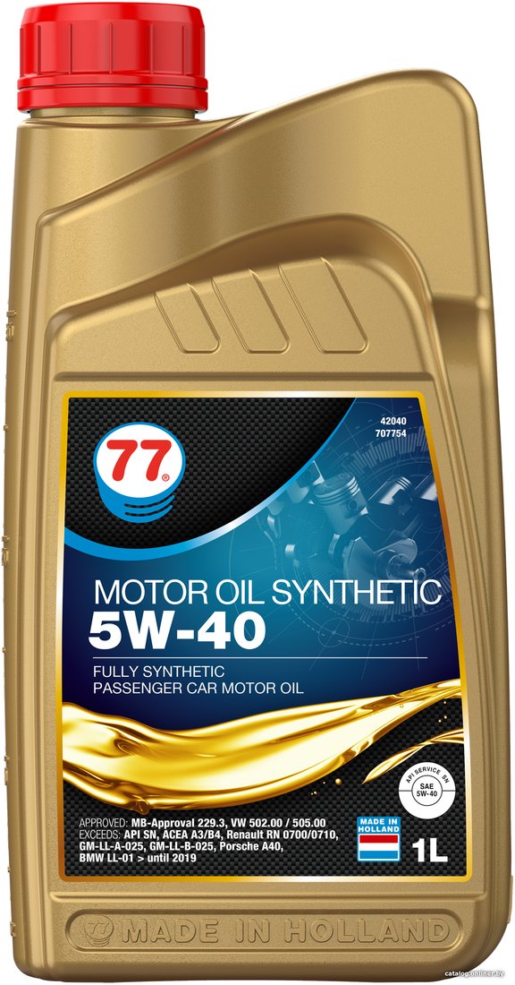 Моторное масло 77 Lubricants SN 5W-40 1л