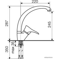 Смеситель ZorG Pelikan (слоновая кость)