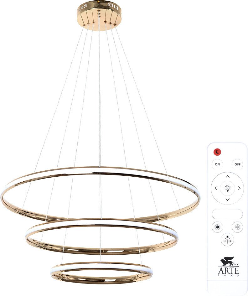 

Подвесная люстра Arte Lamp Meridiana A2198SP-3GO