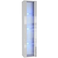 Шкаф-пенал НК-Мебель Point Тип-41 (белый/белый глянец)