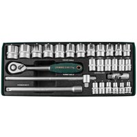 Набор трещотка с головками Jonnesway S04H4728S 28 предметов