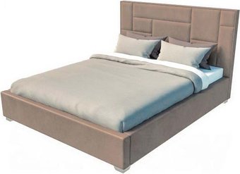 Кровать Elmax Неаполь 200x200 с ПМ Газ-лифт Континентальная рама (Glory 01)