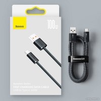 Кабель Baseus Dynamic Series Fast Charging Data Cable 100W USB Type-A - USB Type-C (1 м, серый)