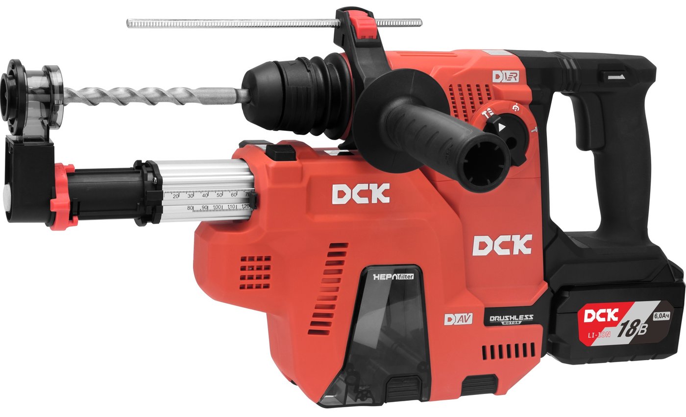 

Перфоратор DCK KRH20V-26 Type H2K KIT (с 2-мя АКБ, сумка)