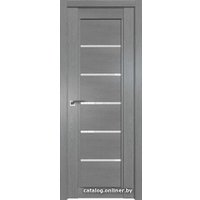 Межкомнатная дверь ProfilDoors 2.76XN R 60х200 (грувд серый, стекло белый триплекс)