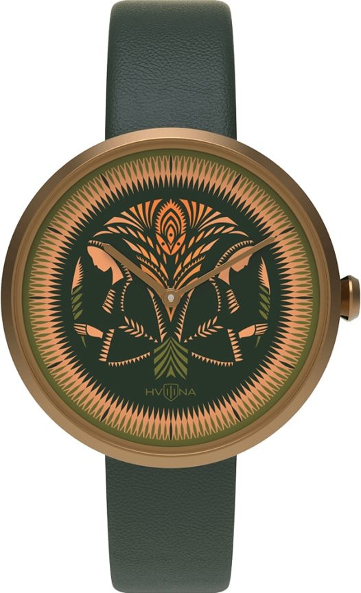 

Наручные часы HVILINA Vycinanka Paparac-kvietka (Fern Flower Gold)